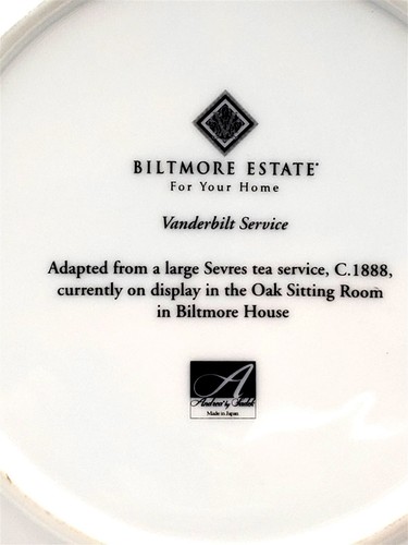 Biltmore Estate Vanderbilt Service Ware Salad Plate - Porcelain Andrea by Sadek - Picture 12 of 14