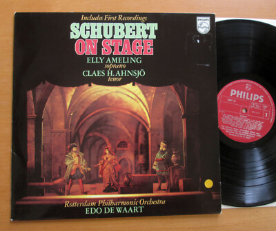 Philips 9500 170 Schubert On Stage Elly Ameling Claes H. Ahnsjo NM/VG + insert