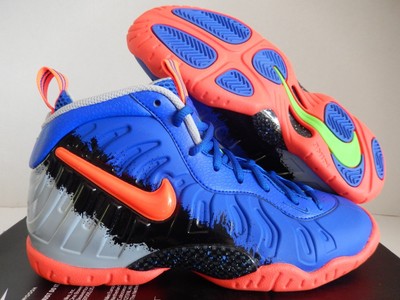 NIKE LITTLE POSITE PRO (GS) RACER BLUE-CRIMSON SZ 6Y-WOMENS SZ 7.5 [644792-403]