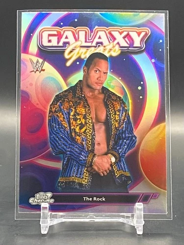 2026 Topps Cosmic Chrome WWE The Rock Galaxy Greats #GG-32 Wrestling Legends