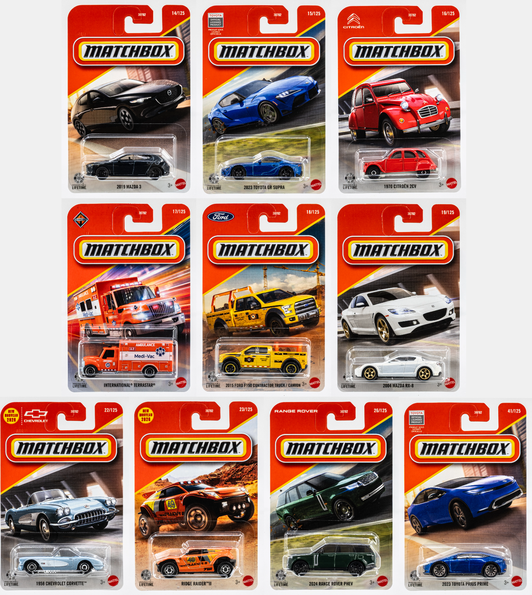 2026 Matchbox Mix 2 | All 10 Models | Mazda | Toyota | Ford