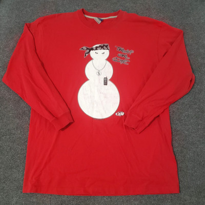 young Jeezy t shirt men's XL trap or die 2005 vintage red long sleeve