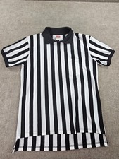 Rawlings Referee Shirt Mens Large Stripe Short Sleeve Sports Official Umpire Top