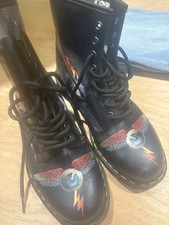 Dc Martens x Rick Griffin Boots Size 7 Uk Used But In Good Condition No Box Rare