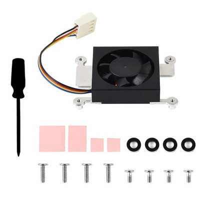 Cooling Fan Tapes Heatsinks Metal Frame for  Raspberry Pi Compute Module 4 CM4