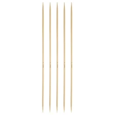 5Pcs Bamboo Knitting Needles Double Pointed US 1.5(2.5mm) 7.9 Inch(20cm) Yellow