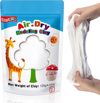 Foam Modeling Clay, White Air Dry Clay, Super Light Magic Clay for School Art &