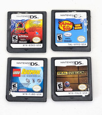 Nintendo DS Lot 4 Games Only Kung Zhu LEGO Batman Deal or No Deal & Phineas Ferb