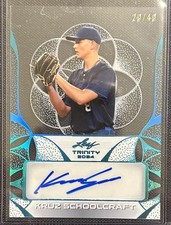 2024 Leaf Trinity Kruz Schoolcraft Clear Prospect Autograph SP Card /49