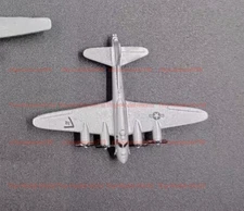 6PCS 1/400 Scale B17 Flying Fortress Aircraft Bomber Silvery Finished Mode