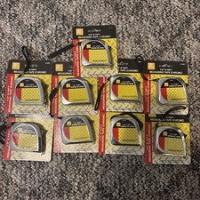 Tools Exchange 1/2” 10ft Measuring Tape (Chrome) 9 Total Lot