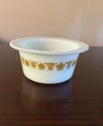 Vintage Pyrex Butterfly Gold milk glass Butter Dish Bowl tub Made in USA *NO Lid