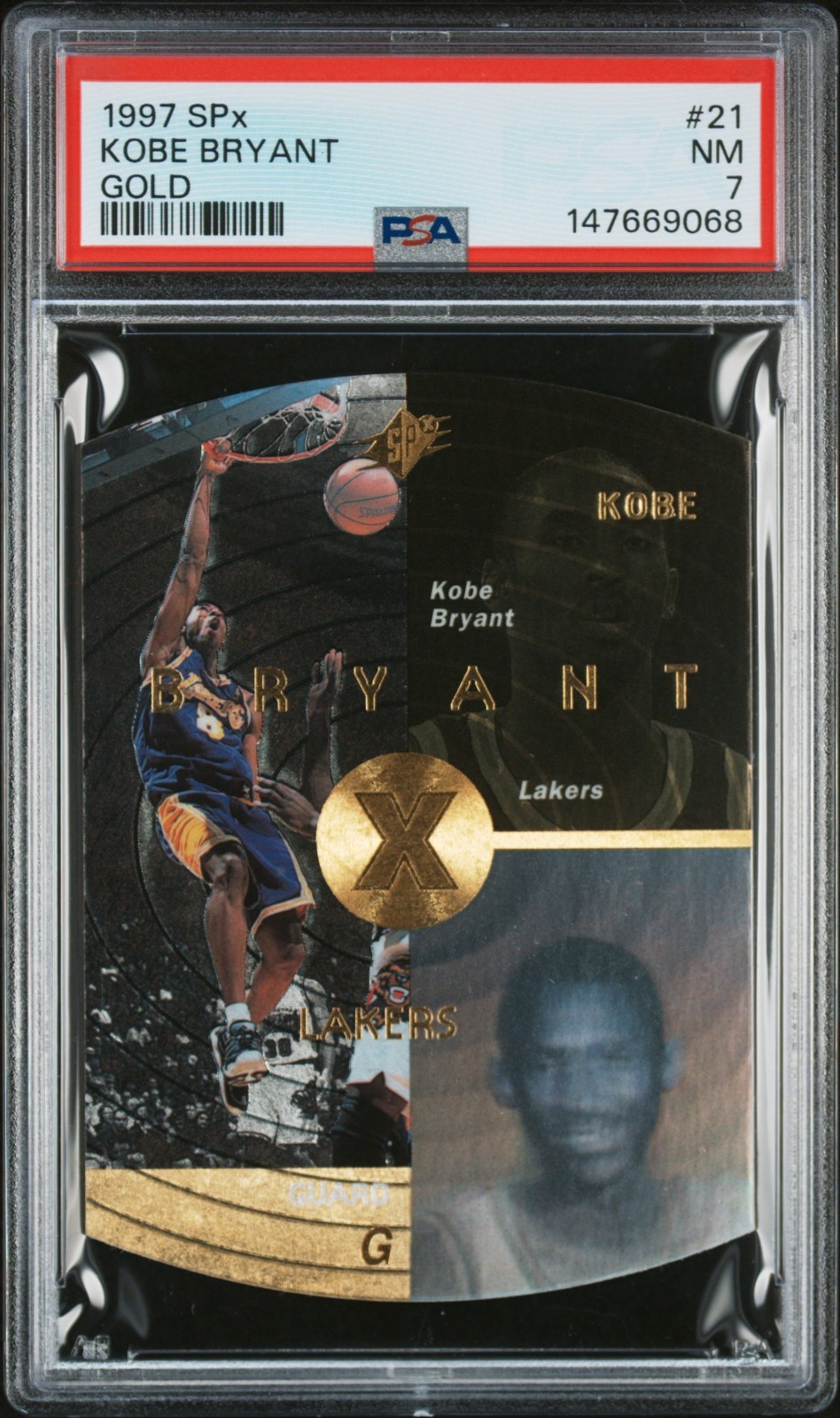 1997-98 SPx Gold #21 Kobe Bryant PSA 7