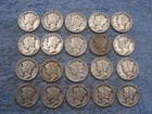 20 SILVER MERCURY DIMES WITH DATES lot WH — photo 1