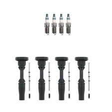 Denso 4 Iridium Spark Plugs & NGK 4 Coil Boots Kit for ATS CTS Malibu 2L L4 Gas