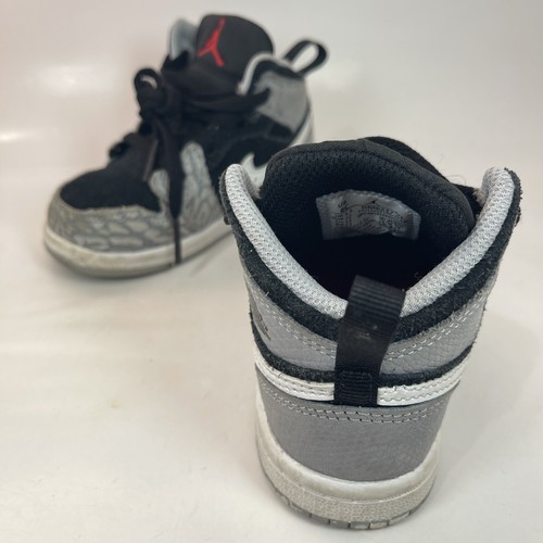 Nike Air Jordan 1 Mid SE Elephant Print Black Todd. Size 6C DM6217-016 Black Lac - Picture 3 of 13