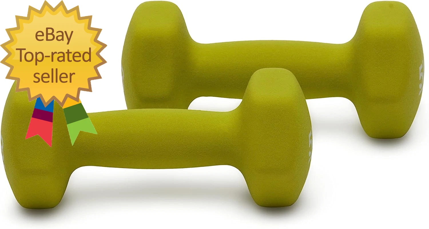 Neoprene Dumbbell Hand Weights for Exercise and Muscle Toning