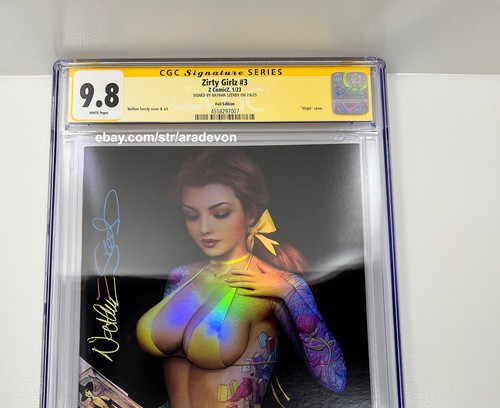 CGC 9.8 Zirty Girlz #3 Belle Nice Foil Edition SIGNED