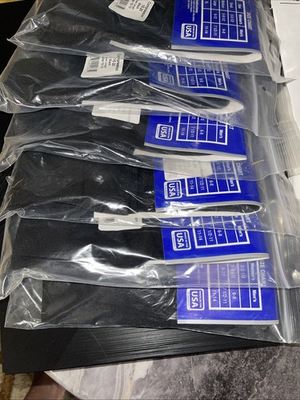 #ad 6 Pairs knee high compression socks 15 20 mmhg Black Size 10 13 $20.00