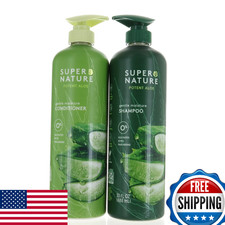 Super Nature Potent Aloe Gentle Moisture Shampoo Conditioner Sulfate-Free 30 fl