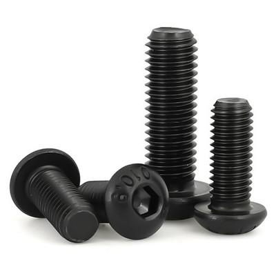 Black 10.9 Steel Hex Socket Button Head Screws Allen Bolts M6 M8 M10 M12 M16