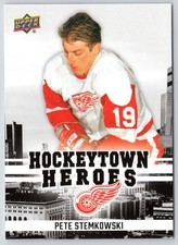 PETE STEMKOWSKI 2025-26 UD DETROIT RED WINGS CENTENNIAL HOCKEYTOWN HEROES  90253