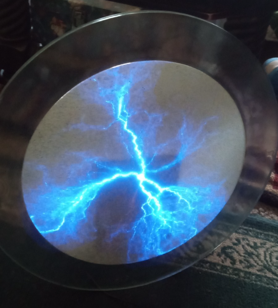 Luminglas 16 inch Blue Plasma Light Touch Voice Music Interactive