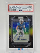2022 Panini Chronicles - Prizm Black Aidan Hutchinson #PB-16 Signatures (AU, RC)