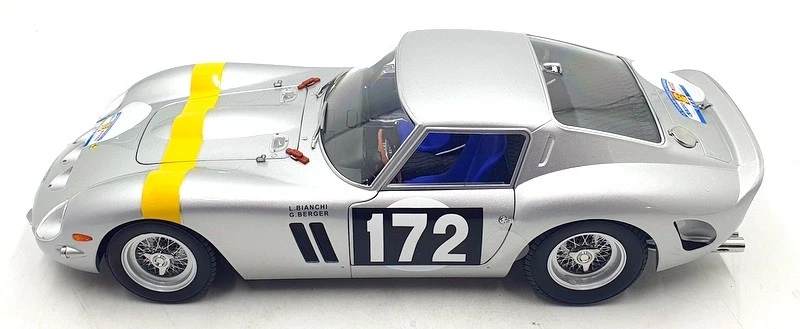 KK Escala 1/12 Diecast KKDC120124 - Ferrari 250 GTO #172 L.Bianchi - Plateado Foto 3 de 4