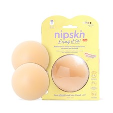 NIPSKIN Reusable Non-Adhesive Nipple Covers  Bring It On  Cups C-D , Vanilla
