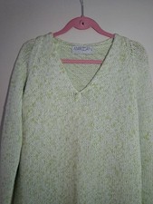 MARC CAIN Sommer-Pullover, Grün-weiss,  Gr.3...
