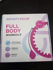 Infinity Hoop Smart Weighted Hula Hoop 28 Links 52"Purple Full Body Device NEW