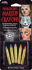 5Ct Pearlescent Halloween Makeup Crayons