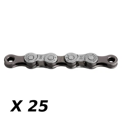 Cadena de bicicleta 8v. kmc z8.3 plata/gris 116m con cierre rápido (x25) - Imagen 1 de 3
