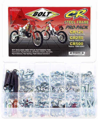 HONDA CR 125 250 480 500 - KIT VISSERIE PRO-PACK BOLT / CRPP-SF - Photo 1/1