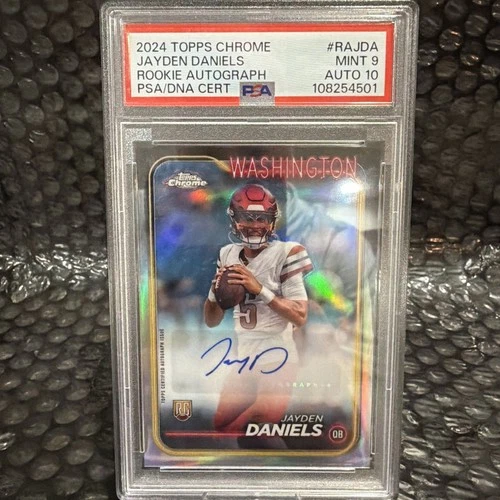 2024 Topps Chrome - Rookie Autographs Jayden Daniels #RA-JDA (AU, RC)