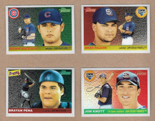 2004 Topps Heritage Chrome parallel/variety Short Print SP  XXXX/1965