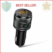 Bluetooth 5.3 FM Transmitter for Car, 3.0 Wireless Bluetooth FM Radio Adapter Mu
