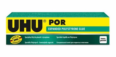 UHU por, Quick-Setting Special Adhesive for polystyrene, 50ml Tube
