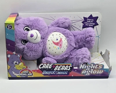 Rare Care Bears Nights Aglow Sweet Dreams Plush Musical Night Lights NIB 2021 - Image 1 of 4