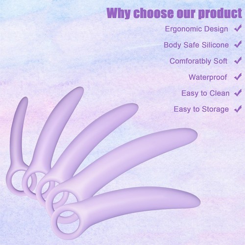 5 Size Silicone Pelvic Floor Muscle Dilator Exerciser Trainer Set Silicone Di - Picture 3 of 7