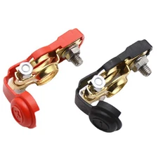 Positive/Negative Car Battery Terminal Cable Clamp Connectors 12V Heavy Duty