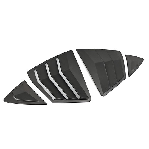 For Toyota Camry 2025+ LE XLE SE XSE Matte Black Rear Window Vent Louver Covers - Picture 5 of 6