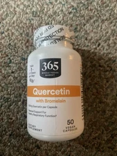 365 Whole Foods Market Quercetin with Bromelain - 50 VegCaps *EXP: 03/2026*