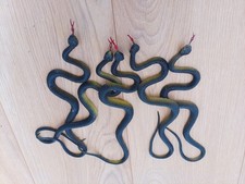 5x Toy Stretchy Snakes Plastic Rubber Party Bag 20cm