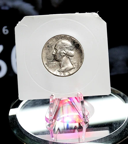 1963-P Washington Quarter - Extra Fine + Details.. 90% Silver...Free Delivery