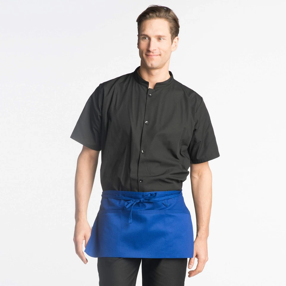 Uncommon Threads Unisex Waist Apron 3 Section Pocket, Royal, One Size - Image 2 of 4
