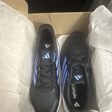 adidas Runfalcon 5 Men's Running Shoes Black Blue White Lace Up Low Top JR5522