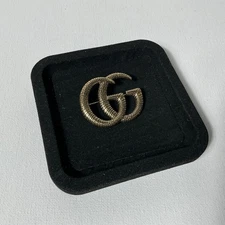 Gucci GG Gold Vintage Brooch