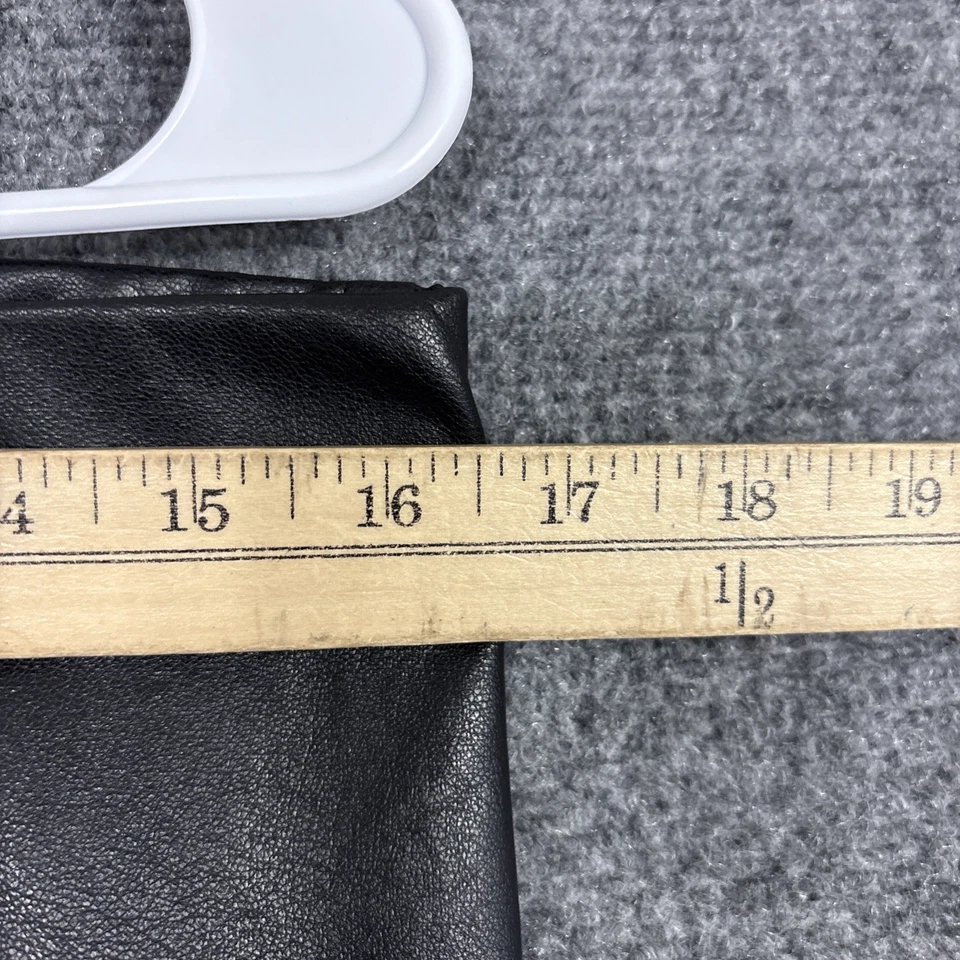 Pantalones Joseph Ribkoff Mujer Talla 14 Negro Imitación Cuero Años 90 Fecha Fiesta Foto 4 de 4